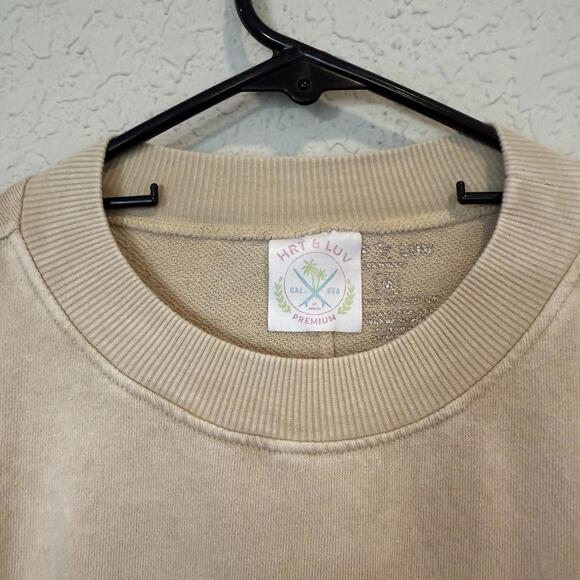 Hrt & Luv Brown Morgan Wallen Country Rodeo Western Sweatshirt Size Medium - Picture 6 of 6